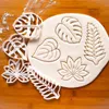 Pottery Leaf Mold Clay Polymer Plant Leaf Printing Cutting Dies DIY Ceramic Clay Sculpture Tropical Leaf Cooking Modeling Tool