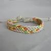 Charm Bracelets Ethnic Thread Bracelet Retro Handmade Boho Multicolor Braided String Cord Woven Bohimia Friendship Women Men