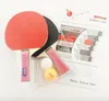 Ping Pang Unprofessional Table Tennis Long Handle Horizontal Bat Set Children's Toys Practice Home Entertainment Training Racket