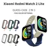Case Glass +Strap para Xiaomi Redmi Relógio 2 Lite Mi Poco Relógio Banda de Silicone Braça para Mi Watch3 2 Lite Protetor de tela de vidro