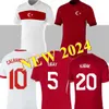 Turquia Club Full Sets Jersey de futebol 2024 2025 Seleção nacional Burak Kenan Karaman Hakan Calhanoglu Zeki Celik Sukur Ozan Kabak Yusuf Yazici Turquia