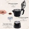 Кофеварка Moka Pot Aluminum stovetop Espresso Maker Классический итальянский кубинский кофейный кофейный капучино капучино серебряный черный красный цвет