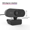 Webbkameror Full HD -datorkamera USB2.0 Auto Focus Webkamera online -chatt datorkamera med inbyggd mikrofon 1,2 m kabel