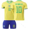 Jerseys de football 25 Jersey de football à domicile brésilien Neymar 10 Charlison 9 Kit Team Kit