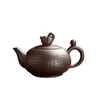 1pc Handmade Tea Set Customized Authentic Yixing Tea Pot Purple Clay Xishi Filter Teapot Beauty Kettle Give Someone A Gift 180ml