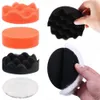 3/4/5inch Bohrer Polierschwamm Pads Auto Details Buffing Kits Schleifpapier für Auto -Polither Schleifwachsen Reinigung Waschen