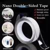 1/2/3/5M Double-Sided Nano Tape Household Products Waterproof Moisture-Proof Bathroom Kitchen Storage Toolswashed Multipurpose