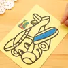 DIY Pintura de areia artesanal Toys Kids Doodle Color Sand Art Pictures Desenho Material Conjunto de brinquedos educacionais para crianças