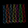 2022 New style Mens Light Up EL Wire Bow Tie Necktie Sound activated LED Men Lights Bowtie Wedding Glow Party Supplies