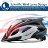 Hełm rowerowy hełm Victgoal rowerowy dla mężczyzn tyllight magnetyczny goggs Uv400 ns Sun Visor Cycling Helmets Mtb Ectric Scooter Safety L48