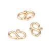 18K Gold Color Brass S Shape M Shape Bracelet Necklaces Connect Clasps Jewelry Making Supplies Diy Findings Accessories