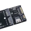 Kort 22PIN SATA Adapter SFF8654 till M.2 U2 Kit NGFF MKEY TILL SLIMLINE SAS NVME PCIe SSD SATA SSD Adapter för Mainboard