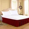 Nouvelle jupe de lit élastique solide maison Hôtel Décorations de chambre à coucher