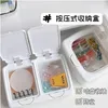 Popup Small Card Storage Box Classification Desktop Organizer Kpop Pocard Holder Dustproare Jewelry Container 240402