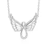 Nieuwe Diamond Angel Wings damesketting sieraden