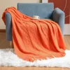 Couverture de jet doux couverture sur canapé-lit plaids adulte de couleur adulte textile couloir de couleur de voyage de voyage de voyage