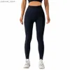 Tenues de yoga Leggings sans couture en tissu doux pantalon de yoga serré soulevant une taille haute pour les femmes