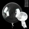 10pc 10/12/18/20/24 -дюймовый прозрачный Bobo Bubble Big Ballons DIY Рождественский подарок на день рождения свадебный декор детский душ гелиевый воздушный шар воздушный шар