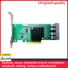 Cartes pour le contrôleur NVME Ceecent Riser 12GBS ANU24PE08 SFF8643 Connecteur Quad port PCIe X8 SFF8643 à SFF8639 (pas avec câble)