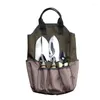 Bolsas de almacenamiento Bolsa de herramientas Multi Palacetas Delantamiento de jardín impermeable Gran capacidad de reparación al aire libre Kit de jardinería Organizador doméstico