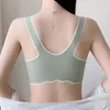 Camisoles & Tanks Women's Seamless Crop Tank Top Female Invisible Bra Sexy Tube With Cups Lingerie Push Up Wire Free Brassiere Pads M-4XL