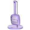 Dorakitten Color Coul Cat Litter Plastique Plastic Portable Pet Litter Scoop Kitten Scooper avec support de nettoyage pour animaux de compagnie