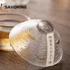 Japanse stijl gehamerd glas kleine master thee beker creatieve hittebestendig kantoor theekop handgemaakt transparant kung fu drinkware