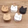 100pc 3.5x3.4cm CARTE CAT CAT BIELLAIS Affichage Cardboards Prix Tags Package d'oreilles Package d'affichage DIY ACCESSOIRES DE Rangement de bricolage