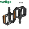 Wellgo Mtb BMX Ultralight en aluminium en aluminium Pédales Mountain Road Bike Double Du Bearing Bicycle Pedal Bike Pièces M195 B249 C25