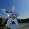 Camal 2pcs 90 mm (2 buche) Clear Acrilic Star Alaborato a forma di pendente Candatura della tenda per matrimoni Accensione dell'albero di Natale Calpato