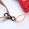 50/100pcs küçük bayrak kutup kancaları diy bayrak direği kaleci clasps mini paracord kordon snap buckles bagaj çantası plastik bağlantı elemanı klipsleri