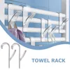 Haczyki 2x podgrzewany ręcznik Ręcznik Rail Ubrania szalika Wieszk