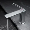 SKOWLL Bathroom Sink Faucet Modern Vanity Faucet Single Hole Lavatory Faucet Single Handle Basin Mixer Faucet SK-6814, Chrome