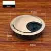 1 st praktiskt 50mm/60mm/80mm datormetall GROMMET DESK Office Table Cable Cabel Tidy Outlet Wire Cover Organizer Hårdvara