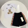 fasion baby Designer set Children's short sleeve children's fashion set Baby set Men's and women's clothing Top brand summer two-piece clothing B3