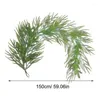 Decorative Flowers Christmas Garland 5Ft Greenery For Holiday Artificial Realistic Pine Cypress Holid