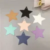 Femstjärniga papperstaggar förpackningsetikett Kraft Paper Pentagram Lovely For Toy Doll Present Packaging Paper Etiketter Taggar 50 st/parti