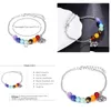 Bracciale di fili Chakras con perline da 7 Chakras per le donne guarigione cristallina nce perle naturaline braccialetti di pietra lotus addirillo yoga consegna di caduta all'ingrosso dhokw