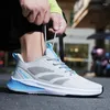 Casual Shoes All-season Men Sports Leisure Running High Quality Ultra Light Noctilucent Flying Woven Mesh Plus Size 39-46