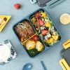 Японский стиль Bento Box for Kids Portable Outdoor Picnic Lunch Box Leak-rooble Food Container Storage Student Boxes