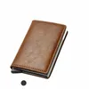 Titolare della carta di credito RFID Wormed Worthets Case Bank Card Case Piccola pelle Slim Magic Wallet Smart Minimalist Portafoglio 2023 Q324#