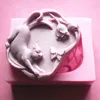 Lovely Cat Soap Mold Silicone Molds Cat Chasing Butterfly Craft Art Silicone Soap Mold Animal Plant Craft Molds For DIY Soap