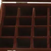 ジュエリーディスプレイボックスジュエリートレイスペースの節約スタッドイヤリング用の透明な蓋付き