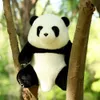 Dolls de pelúcia 40 cm Kawaii Human Plagus Panda Toy Cute Panda Preenchendo simulação macia Animal Bear Doll Birthday Presente para crianças J240410