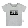 Muse the 2nd Law Packshot Rock Band Design Design Niposo bambino T-shirt Toddler Graphic Solid Color Short Short Short Tops