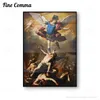 The Fall of the Rebel Angels Luca Giordano Vintage Plakat Michael Archangel Wall Art Canvas Print War in Heaven Work Malowanie