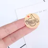 500pcs/roll Kawaii Heart THANK YOU Stickers for Scrapbooking Gift Box Adhesive Sticker Cake Biscuit Baking Sealing Labels