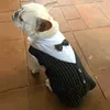 Dog Gentleman trouwpak kleding formeel shirt huisdier outfit Halloween kerstkostuum voor kleine honden bowtie tuxedo