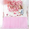 Spódnica stołowa przyjęcie weselne Tutu Tiul Strale Strale Baby Shower Birthday Bankiet przyjęcie ślubne spódnica impreza wystrój domu