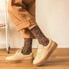 Kadın Çorap Moda Günlük Vintage Leopard Kişilik Harajuku Hip-Hop Vahşi Klasik Socking Koşu Spor Kaykay